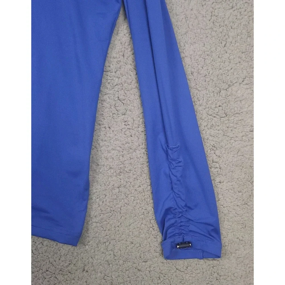 Polo Ralph Lauren Shirt Womens Large Blue Quarter Zip Golf‎ Preppy Pullover